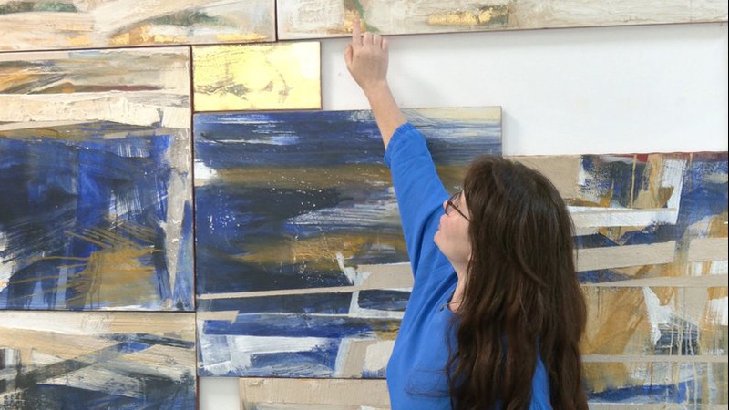 Виставку абстрактного живопису презентували у Луцькій галереї мистецтв