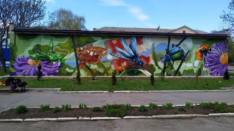 У Нововолинську створили перший у місті мурал