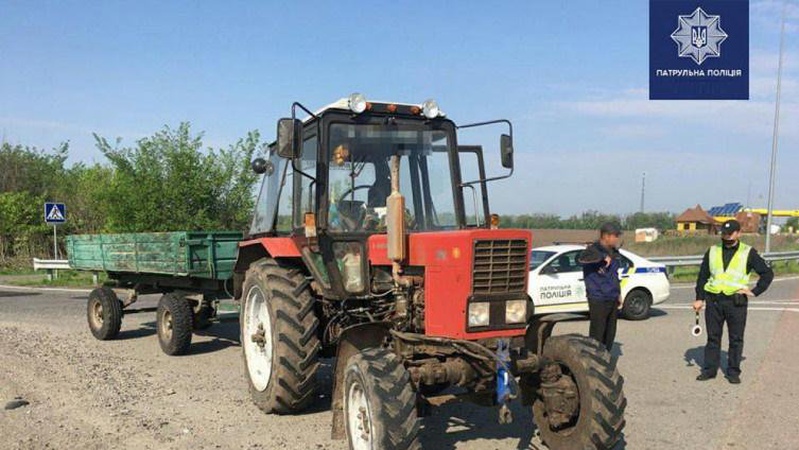 На одній із ковельських вулиць упіймали п’яного тракториста