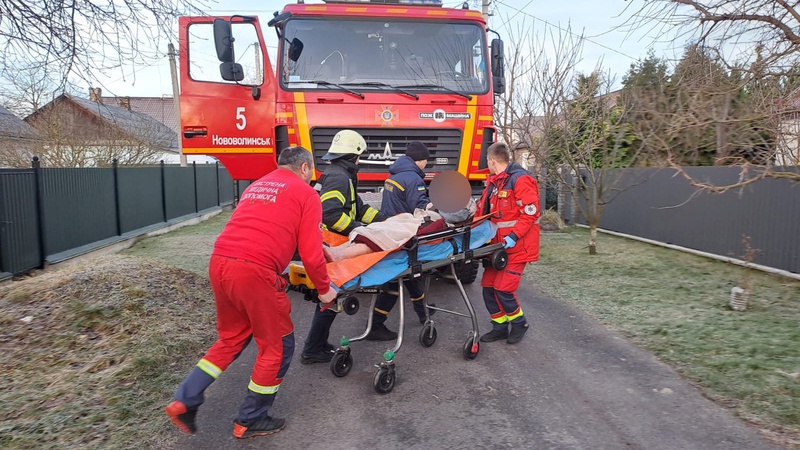 На Волині під час пожежі травмувалася жінка