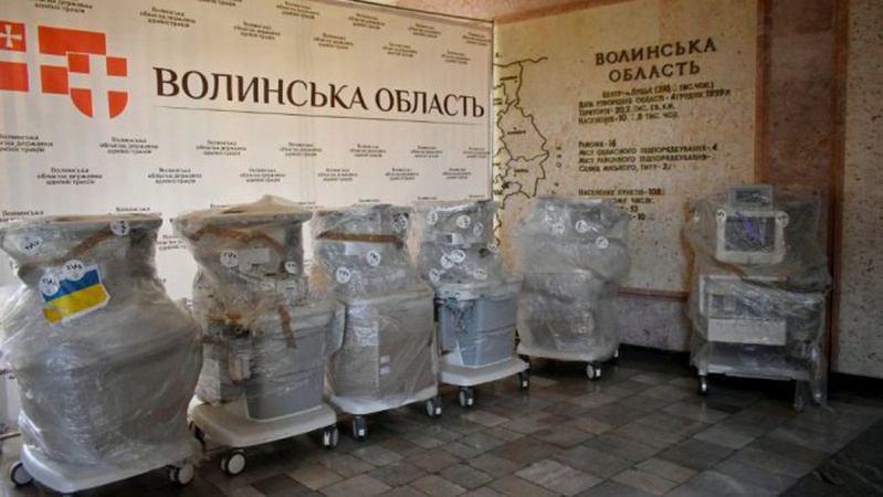 Волинь отримала шість апаратів для інгаляційного наркозу
