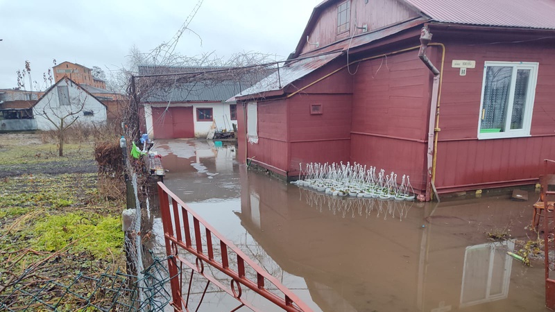 У місті на Волині підтопило присадибні ділянки