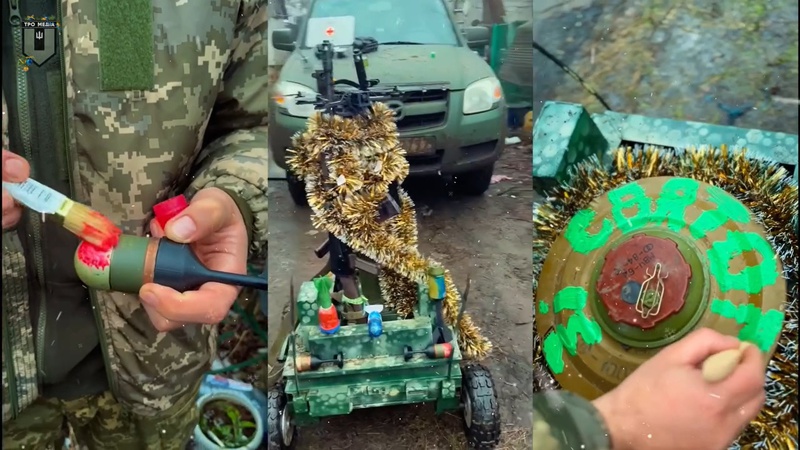 Волинські тероборонівці показали, як прикрашають свої позиції до Різдва