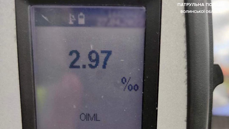 «Спалився» через телефон: на блокпосту біля Луцька зловили п’яного на «мерсі»