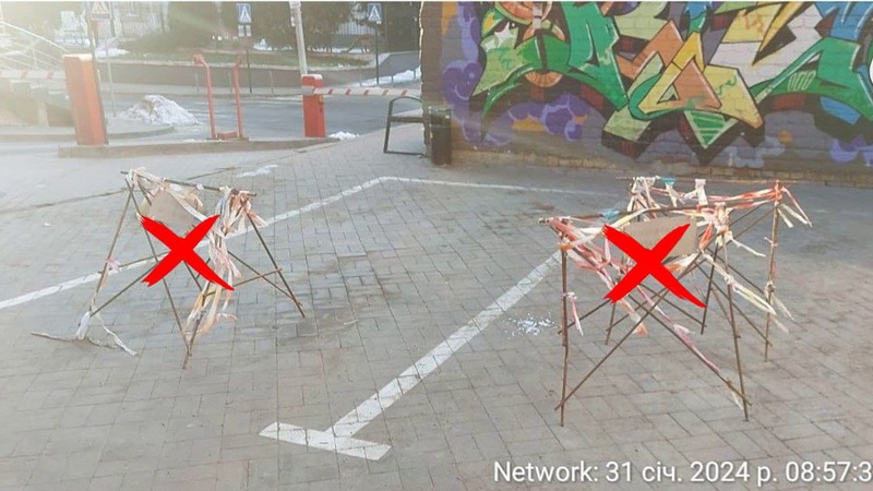 У Луцьку невідома особа захопила паркомісця: порушника оштрафують