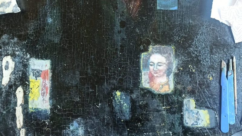 При реставрації ікони, під нею виявили шар іншої 18 століття