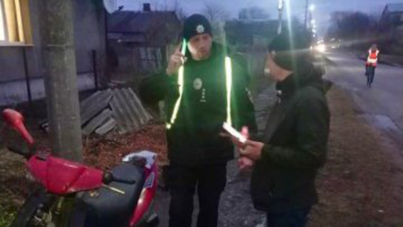 На Волині спіймали мотоцикліста «під мухою»