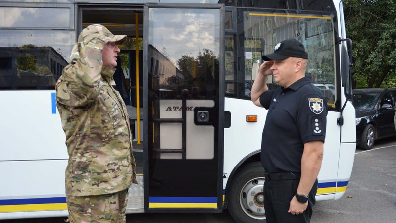 Волинські поліцейські вирушили в чергову ротацію на фронт