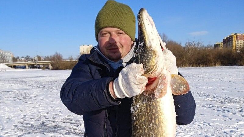Лучанин упіймав велетенську щуку
