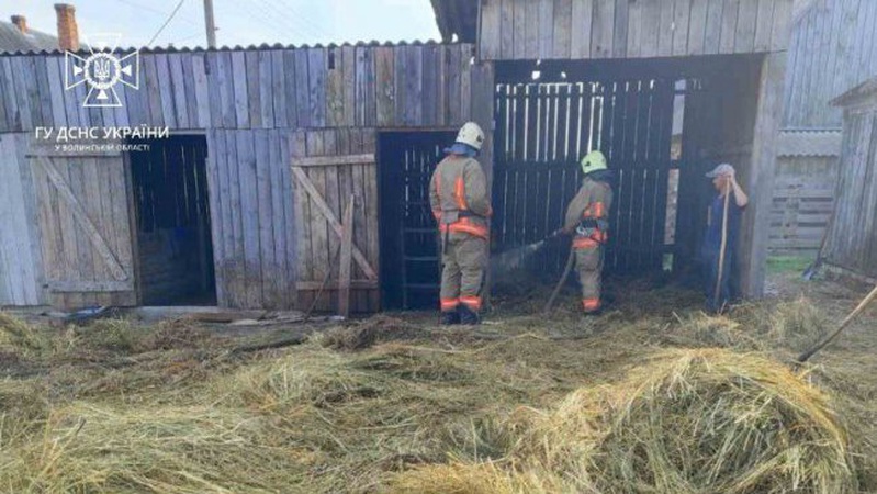 На Волині горів автомобіль. ФОТО