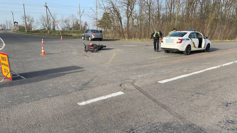 У Луцькому районі сталась ДТП — постраждав мотоцикліст