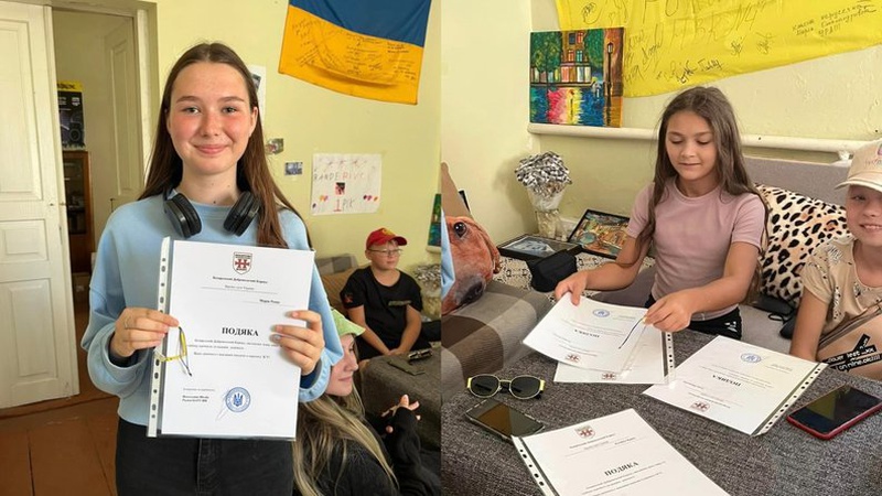 Юні волонтери з Рожища отримали відзнаки від Білоруського добровольчого корпусу