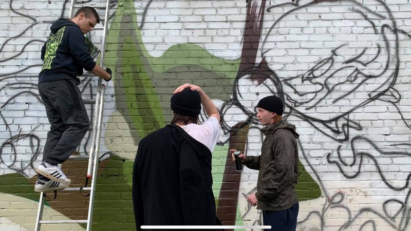 У місті на Волині почали створювати мурал