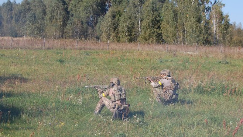 На Волині тероборонівці вчились знешкоджувати ДРГ на кордоні із Білоруссю