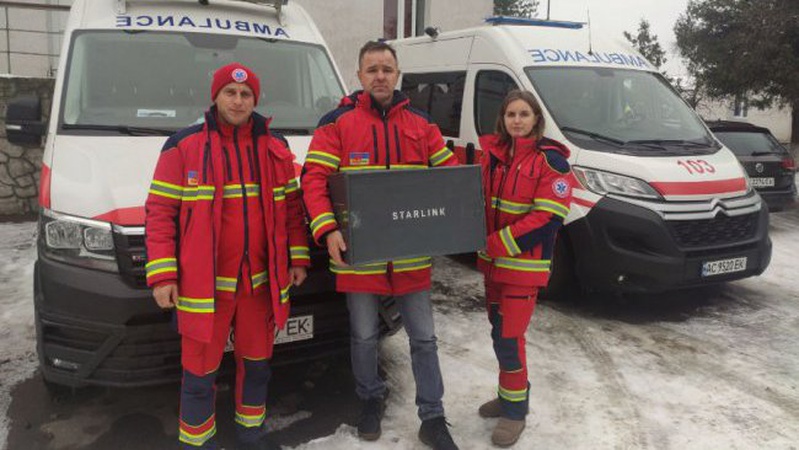 Волинські медики отримали Starlink. ФОТО