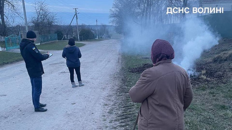 На Волині з дроном шукали паліїв сухої трави