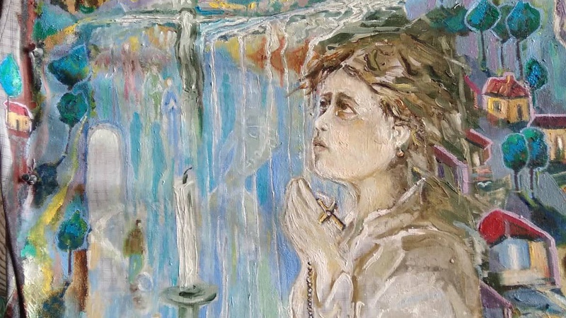 Грузинський учений і письменник намалював картину «Боже, бережи Грузію і Україну»