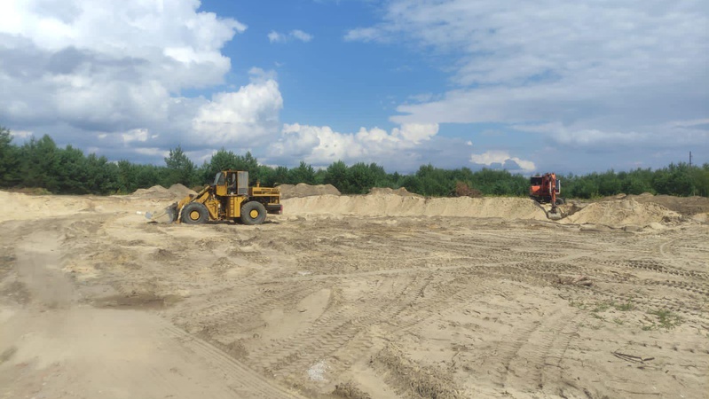 На Волині підприємець незаконно добував пісок