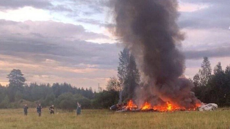 У літаку, що розбився в рф, був Пригожин