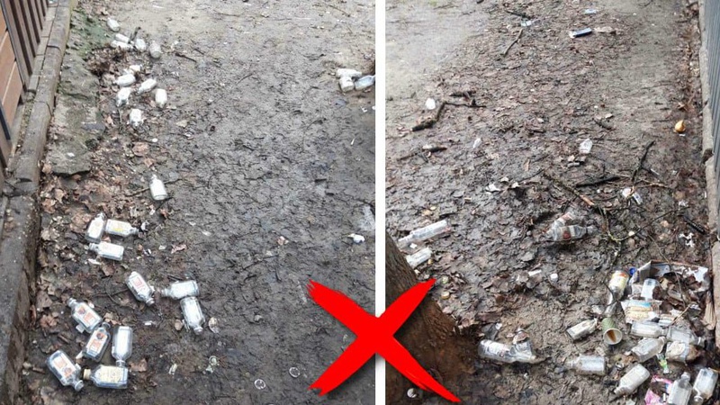 У Луцьку муніципали оштрафували людину, яка відповідає за порядок на ввіреній території