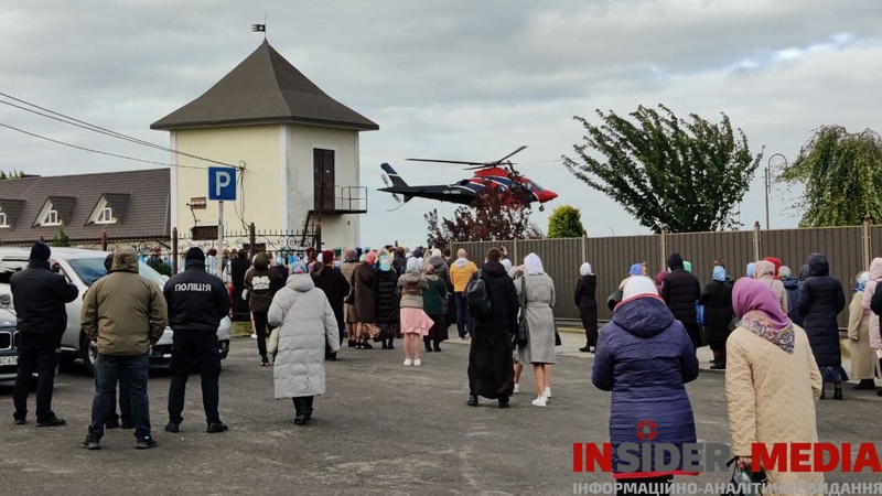 Митрополит Онуфрій прилетів на Волинь на гелікоптері нардепа від Опоблоку