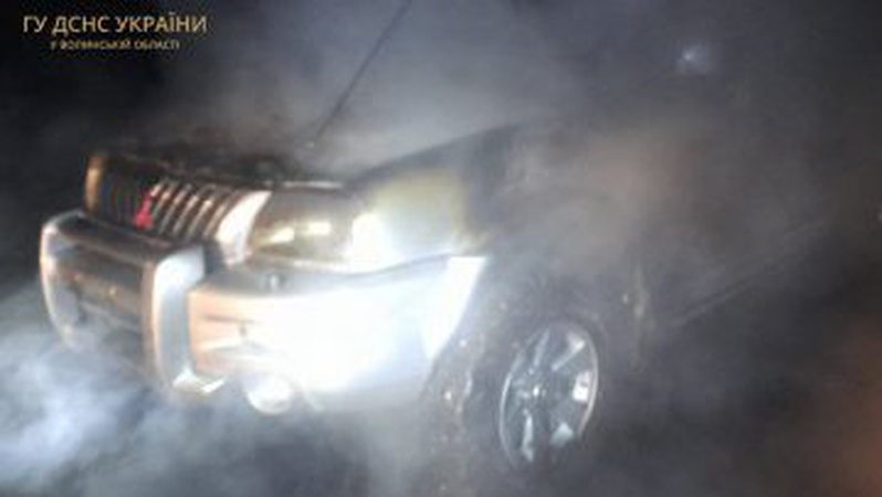 На Волині вночі горіла Mitsubishi