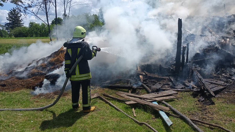 На Волині за вихідні трапились дев’ять пожеж