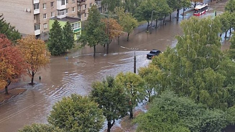 У Луцьку показали наслідки зливи