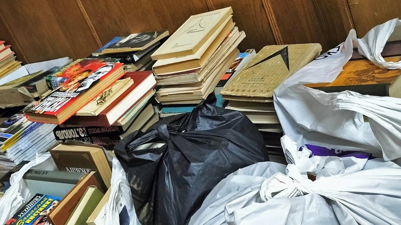 У Луцьку зібрали ще майже 400 кг російської літератури на макулатуру