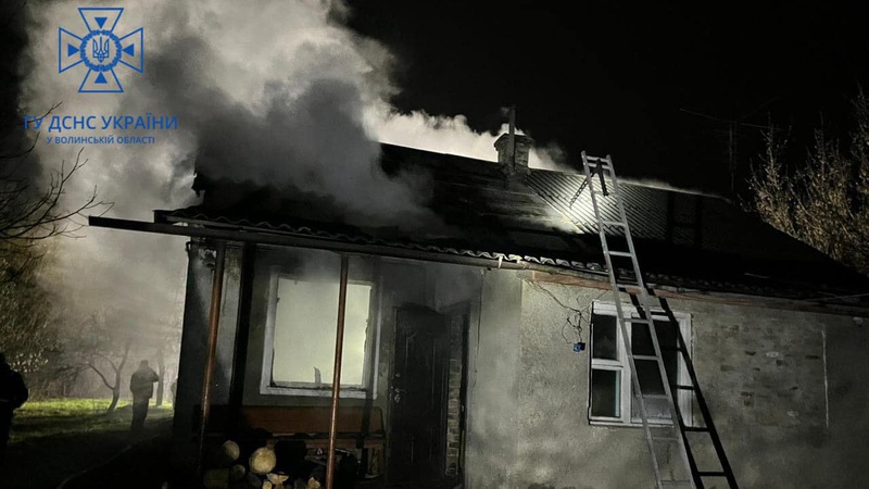 У Луцькому районі з пожежі врятували чоловіка. ФОТО