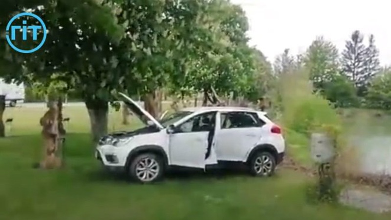 Як машина опинилася в луцькому ставку: коментар власниці. ВІДЕО