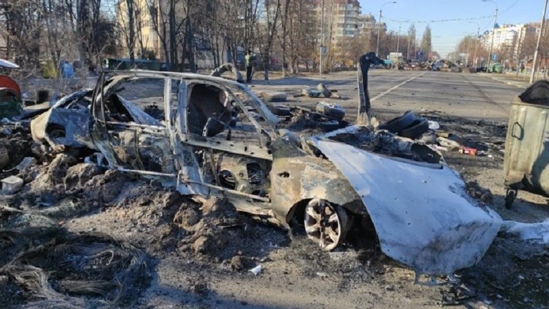 Російські нацисти під Харковом розстріляли десятки машин