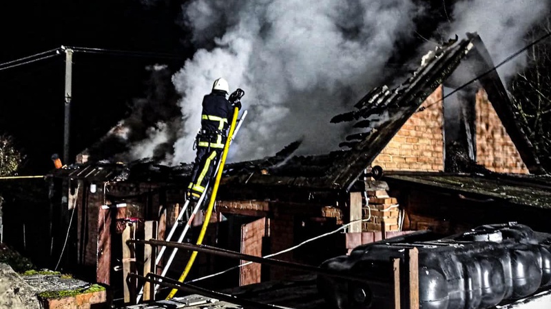 У Копачівській громаді горіла господарська споруда