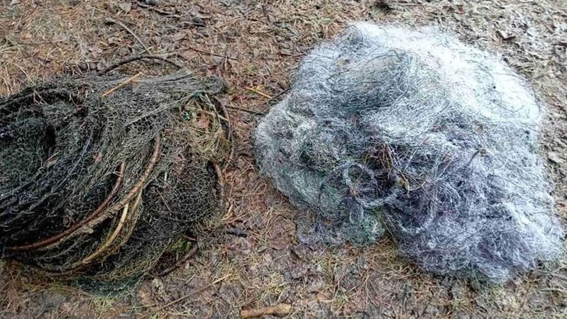 На водоймах Шацького нацпарку вилучили незаконні знаряддя лову