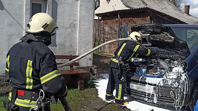 У Ківерцях горів автомобіль