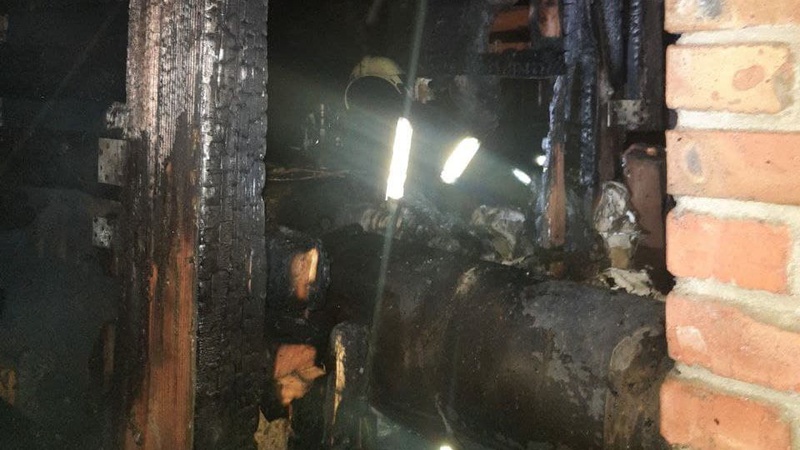 Поблизу Луцька горіла дерев’яна котельня