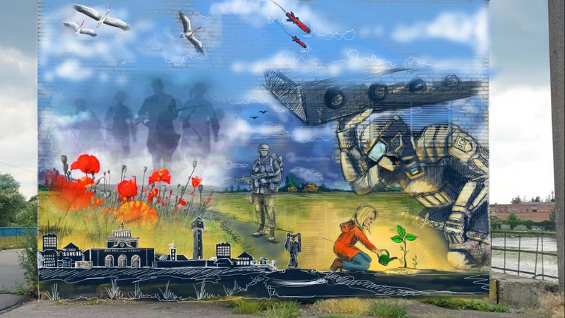 У Ковелі створили новий патріотичний мурал