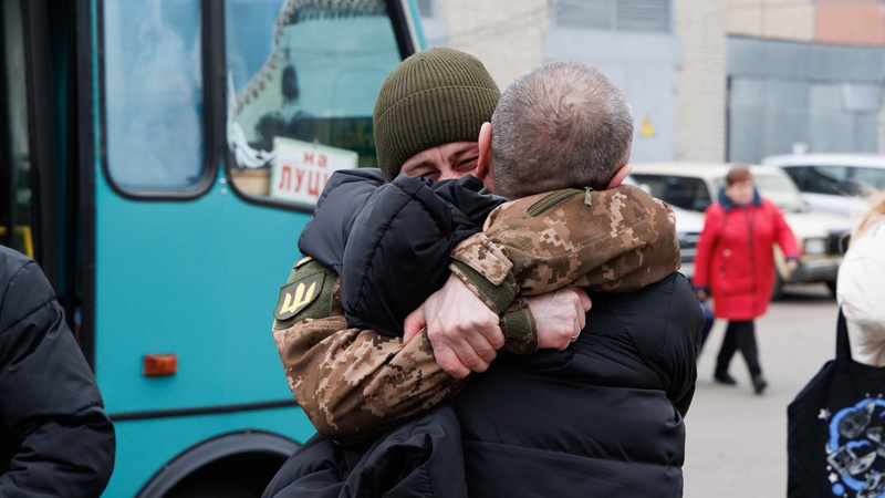 На Волинь з полону повернулись 4 військових. ФОТО