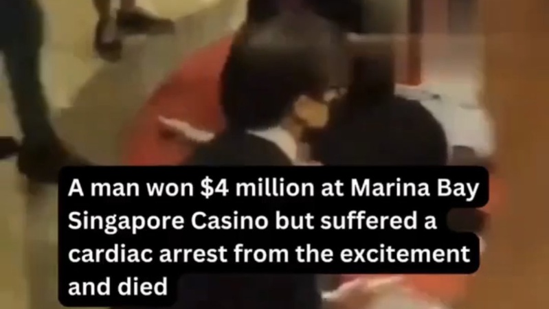У Сінгапурі чоловік виграв 4 млн у казино і помер від хвилювання