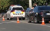 У Луцьку на переході BMW врізалась в авто патрульних