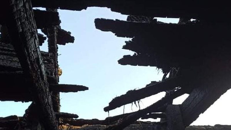 На обійсті в Ратному вночі згоріли літня кухня, хлів і гараж