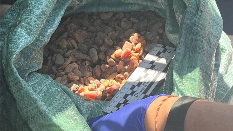 В автівці у волинянина знайшли бурштин