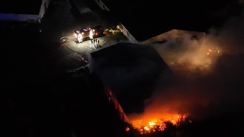 У селі на Волині горіло фермерське господарство