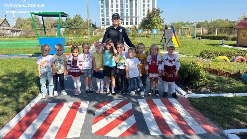В Ковелі дошкільнятам провела заняття поліцейська