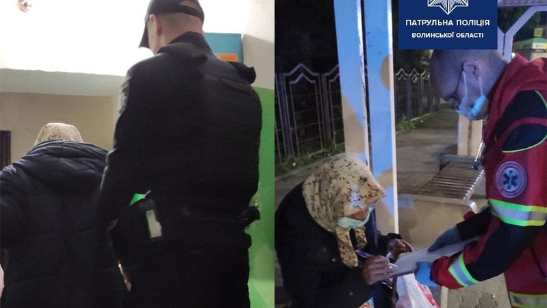 Вночі «швидка» та поліція з’ясовували, що за бабуся «гуляє» Луцьком