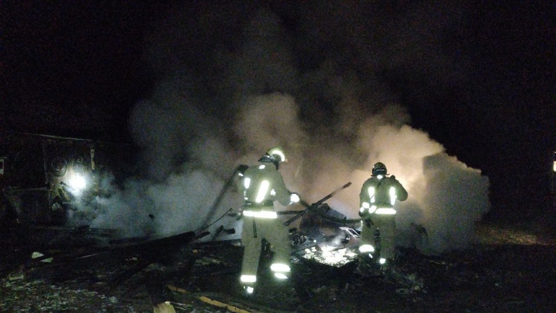 На Волині згоріла господарська споруда разом із мотоциклом