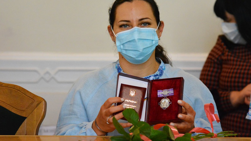 Волинянку нагородили Орденом княгині Ольги